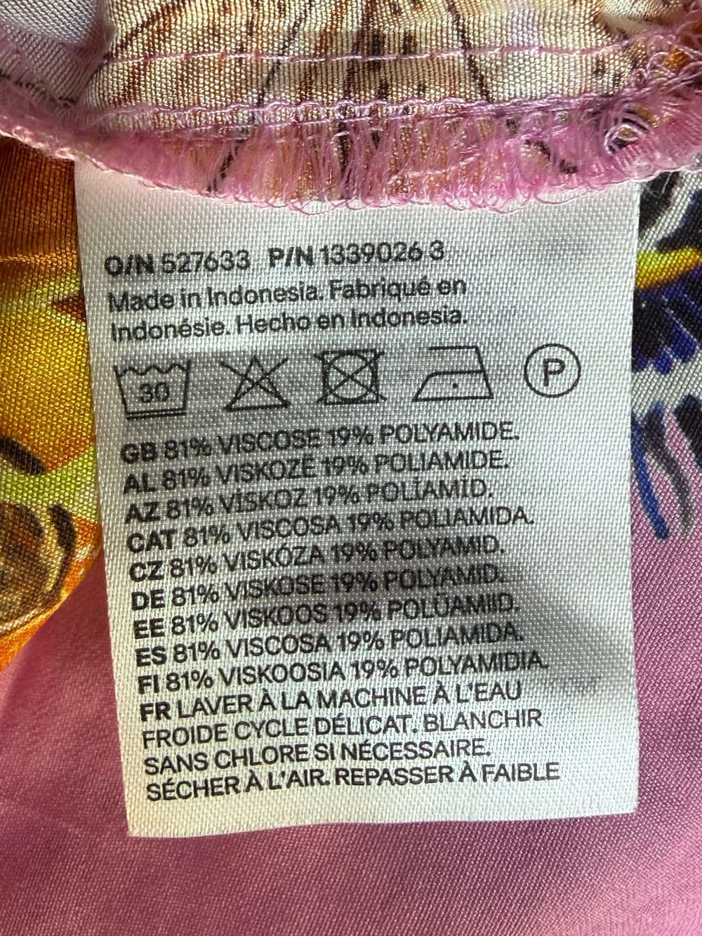 H&M Pink Flora OVERSIZED PRINTED - Picture 12 of 13